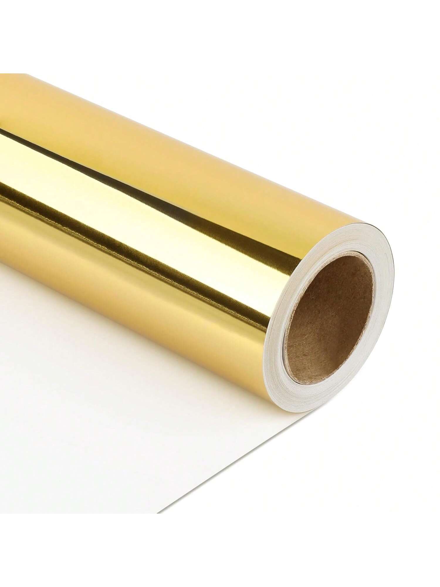 Golden Metallic Wrapping Paper Roll 17.5x32.8ft for Gifts & Party DIY Projects