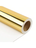 Golden Metallic Wrapping Paper Roll 17.5x32.8ft for Gifts & Party DIY Projects