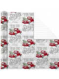 3 Reversible Rustic Christmas Wrapping Paper Rolls 120 Sq Ft Plaid and Woodland