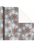 3 Rolls Foil Christmas Wrapping Paper 60 Sq Ft Plaid Snowflakes Snowmen