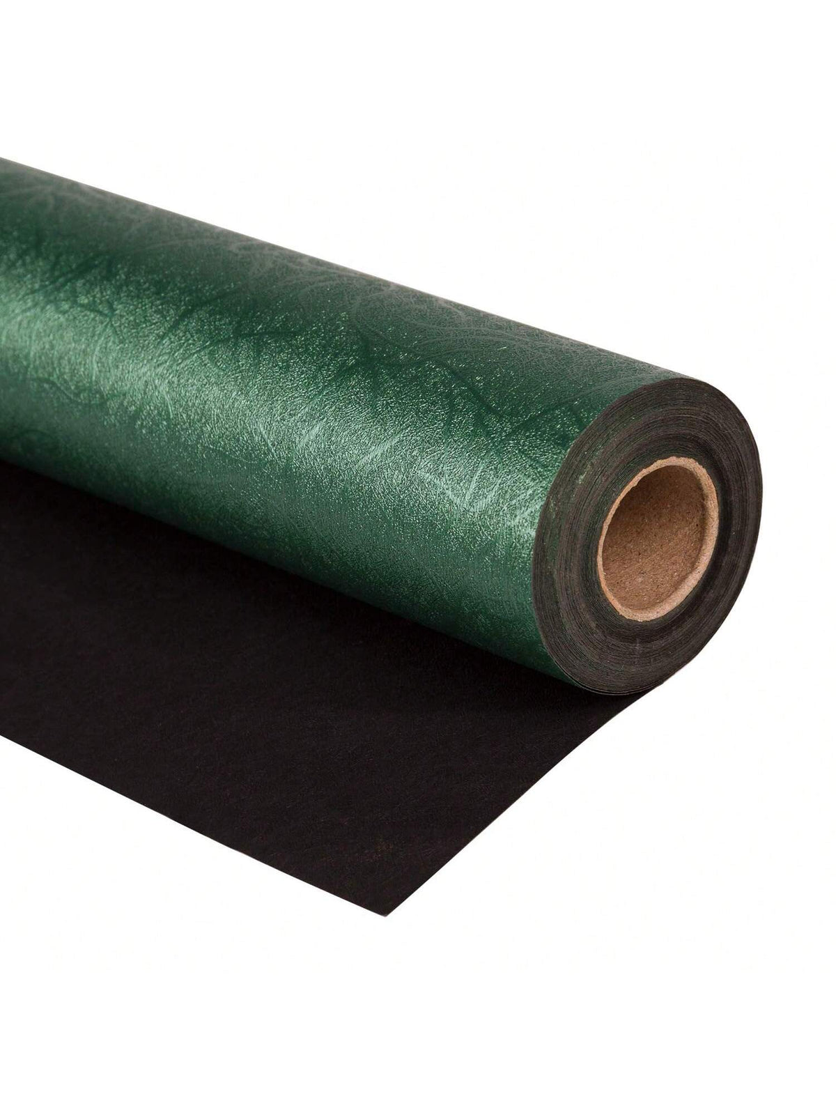 Green Wrapping Paper Roll 17x16.5ft Reversible Green Black for Gifts & Parties