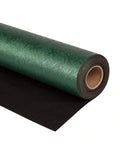 Green Wrapping Paper Roll 17x16.5ft Reversible Green Black for Gifts & Parties