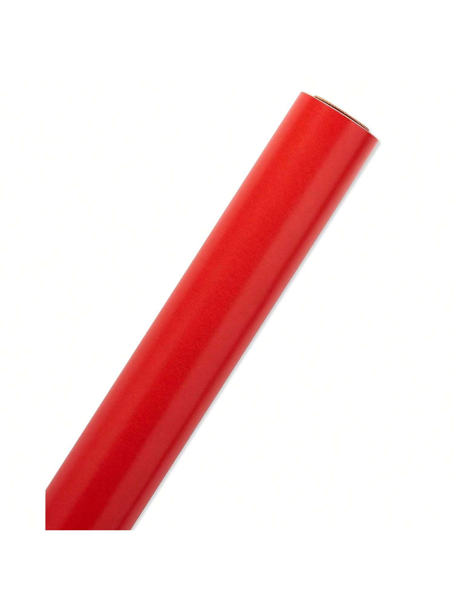 Jumbo Reversible Red Wrapping Paper 30x70in White Polka Dots