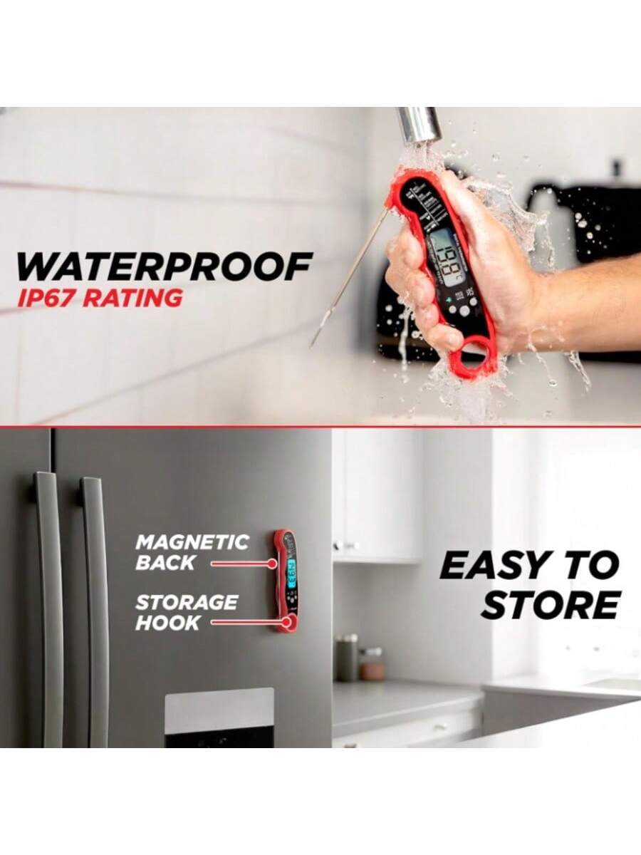 Digital Instant-Read Meat Thermometer for Cooking and Grilling Gift Idea