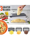 Pro Chopper Mandoline Slicer 8-Blade 10-in-1 Vegetable Cutter with Container