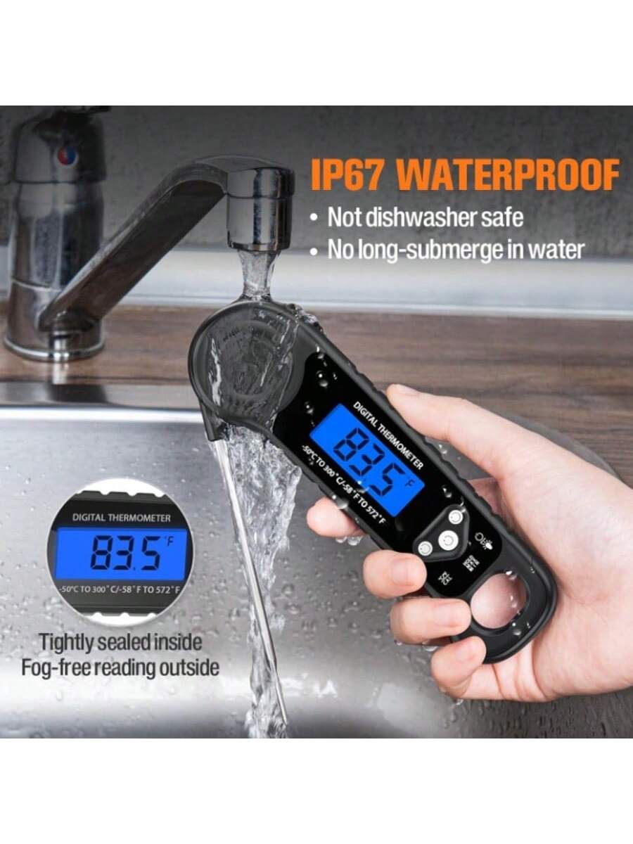 Digital Instant Read Food Thermometer for Cooking BBQ Oven Grill Candy Gift