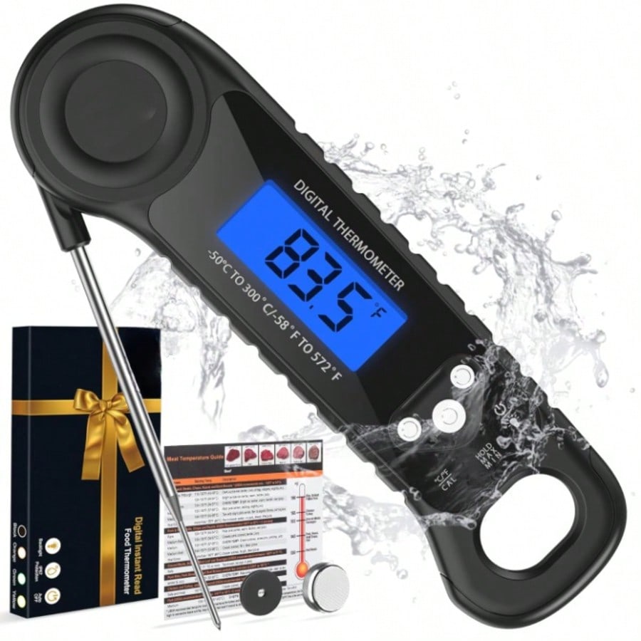 Digital Instant Read Food Thermometer for Cooking BBQ Oven Grill Candy Gift