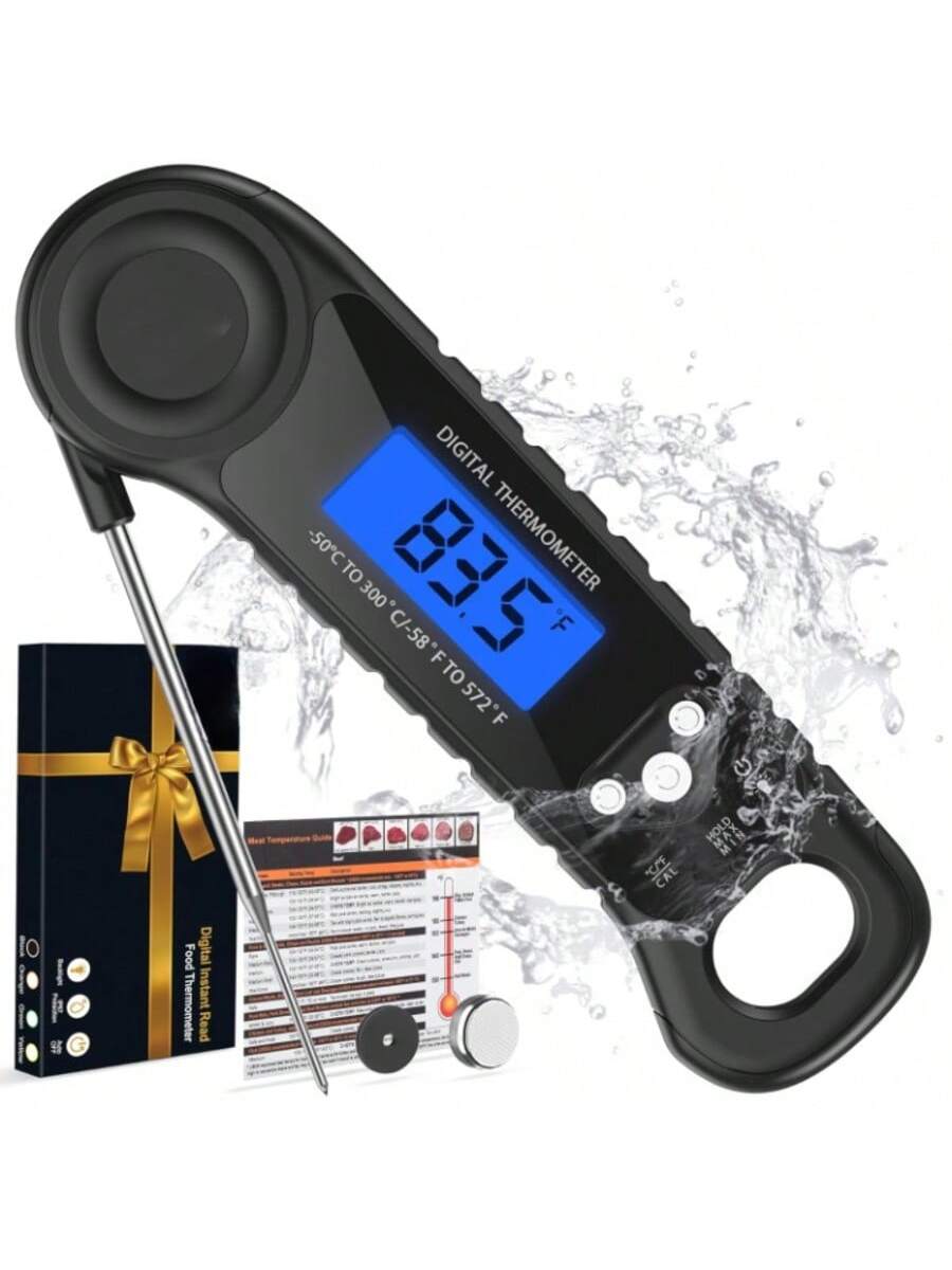 Digital Instant Read Food Thermometer for Cooking BBQ Oven Grill Candy Gift