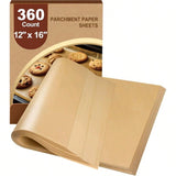 360pcs 12x16 Heavy Duty Nonstick Parchment Paper Sheets