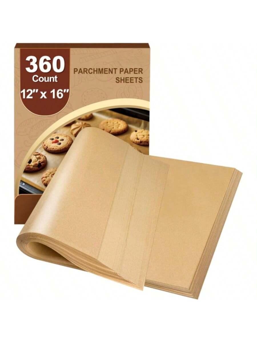 360pcs 12x16 Heavy Duty Nonstick Parchment Paper Sheets