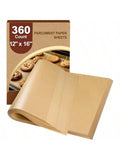 360pcs 12x16 Heavy Duty Nonstick Parchment Paper Sheets