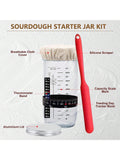 Sourdough Starter Kit Banneton Basket with Glass Jar 9in Baking Supplies
