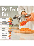 15oz Stainless Steel Potato Ricer Heavy Duty Masher for Perfect Potatoes