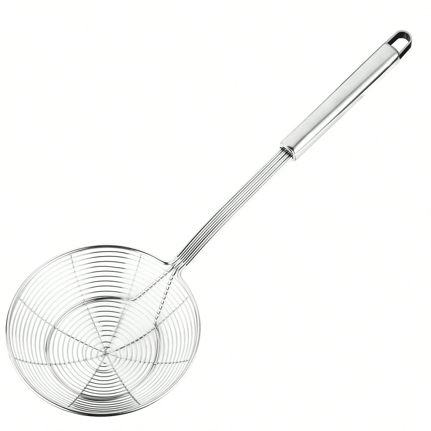 5.4in Stainless Steel Spider Strainer & Skimmer Ladle for Frying, Pasta & Cooking