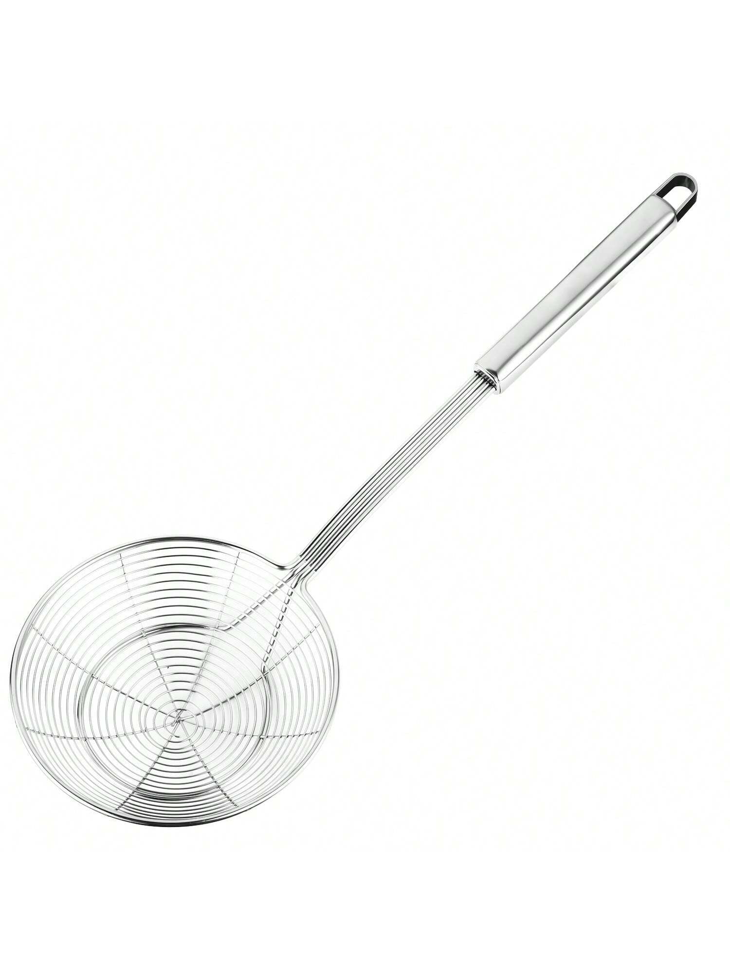 5.4in Stainless Steel Spider Strainer & Skimmer Ladle for Frying, Pasta & Cooking