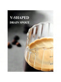 6oz Espresso Set with V-Shaped Shot Glass, Ribbed Frothing Pitcher & Measuring Cup
