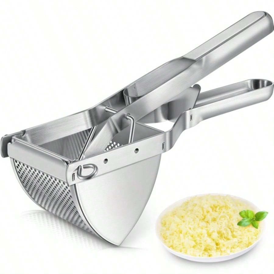 Stainless Steel Potato Ricer for Smooth Mashing Commercial and Home Use