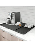 Silicone Coffee Mat 24x16 Inches with Detachable Drying Mat for Counters