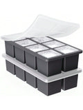 Large 2in Silicone Ice Cube Trays for Whiskey & Cocktails, Perfect Slow-Melt Cubes