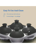 2-Pack Large Gray Silicone Ice Trays 2 Inch Cubes & 2.5 Inch Spheres
