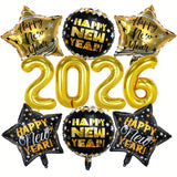 16 Inch Gold 2026 Number Foil Balloon for New Year Party