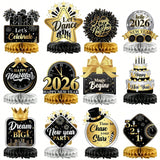 12pcs New Year's Eve Table Centerpieces for 2026 NYE Party Decorations