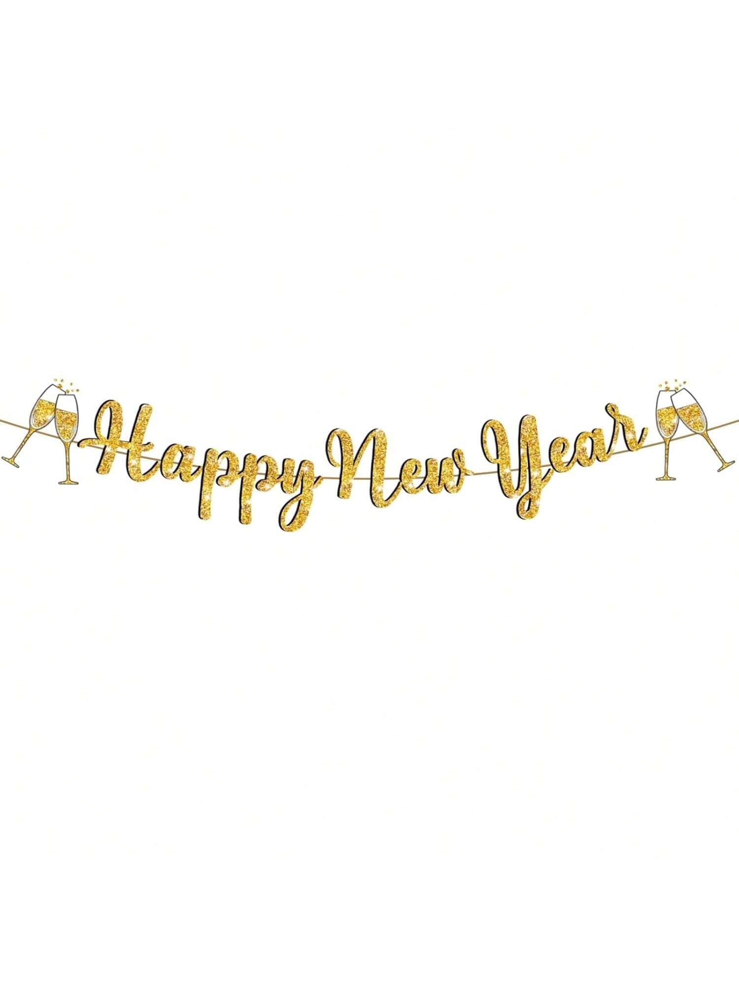 Happy New Year 2026 Banner for Parties, Events, and Photo Backdrops