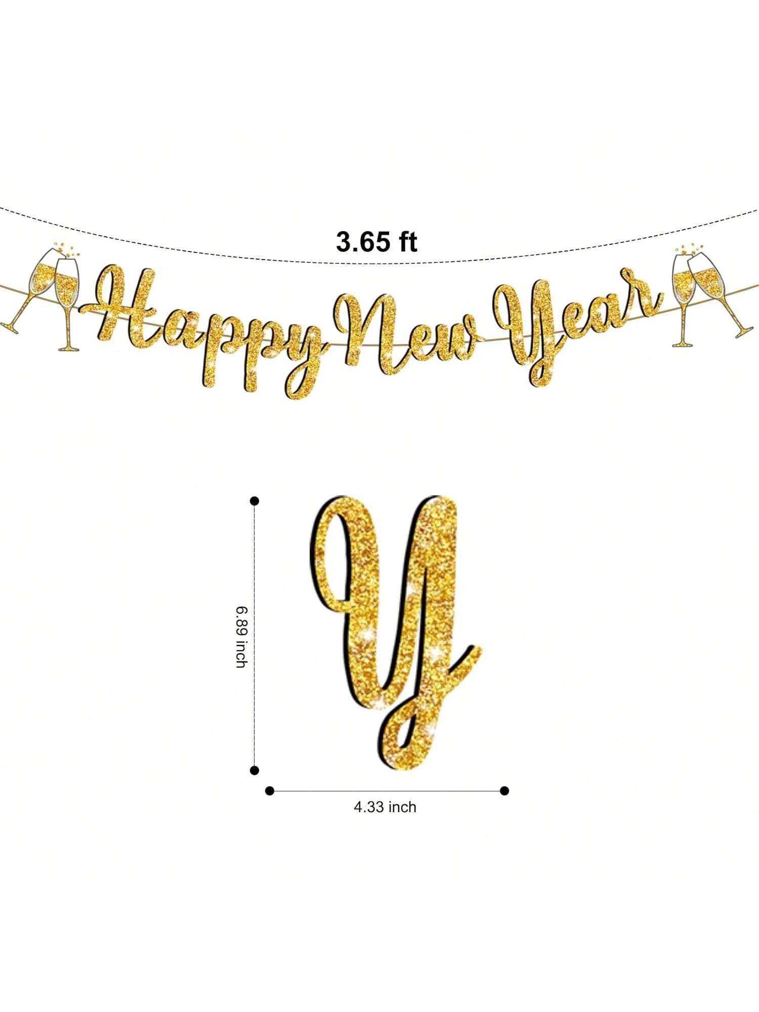 Happy New Year 2026 Banner for Parties, Events, and Photo Backdrops