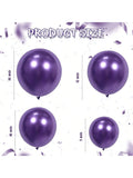 100PCS Metallic Purple Latex Balloon Kit in Various Sizes for Party Decor
