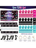 130 Pcs  Birthday Decorations, Music & Party Supplies, Balloons & Arch For Celebration