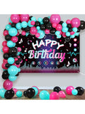 130 Pcs  Birthday Decorations, Music & Party Supplies, Balloons & Arch For Celebration