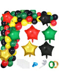 127Pc Black History Month Balloon Set Black Green Yellow Red Party Decor