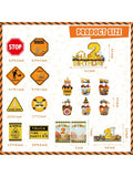 139PCS Construction Birthday Party Decor Dump Truck Set Boys Party Supplies