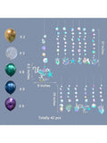 Iridescent Ocean Balloon Garland Mermaid Birthday Party Backdrop