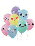Kawaii Party Balloons50 Pack Of 12 Pastel Latex Balloons For Cute Anime Themed Birthday