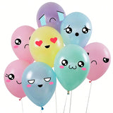 Kawaii Party Balloons50 Pack Of 12 Pastel Latex Balloons For Cute Anime Themed Birthday