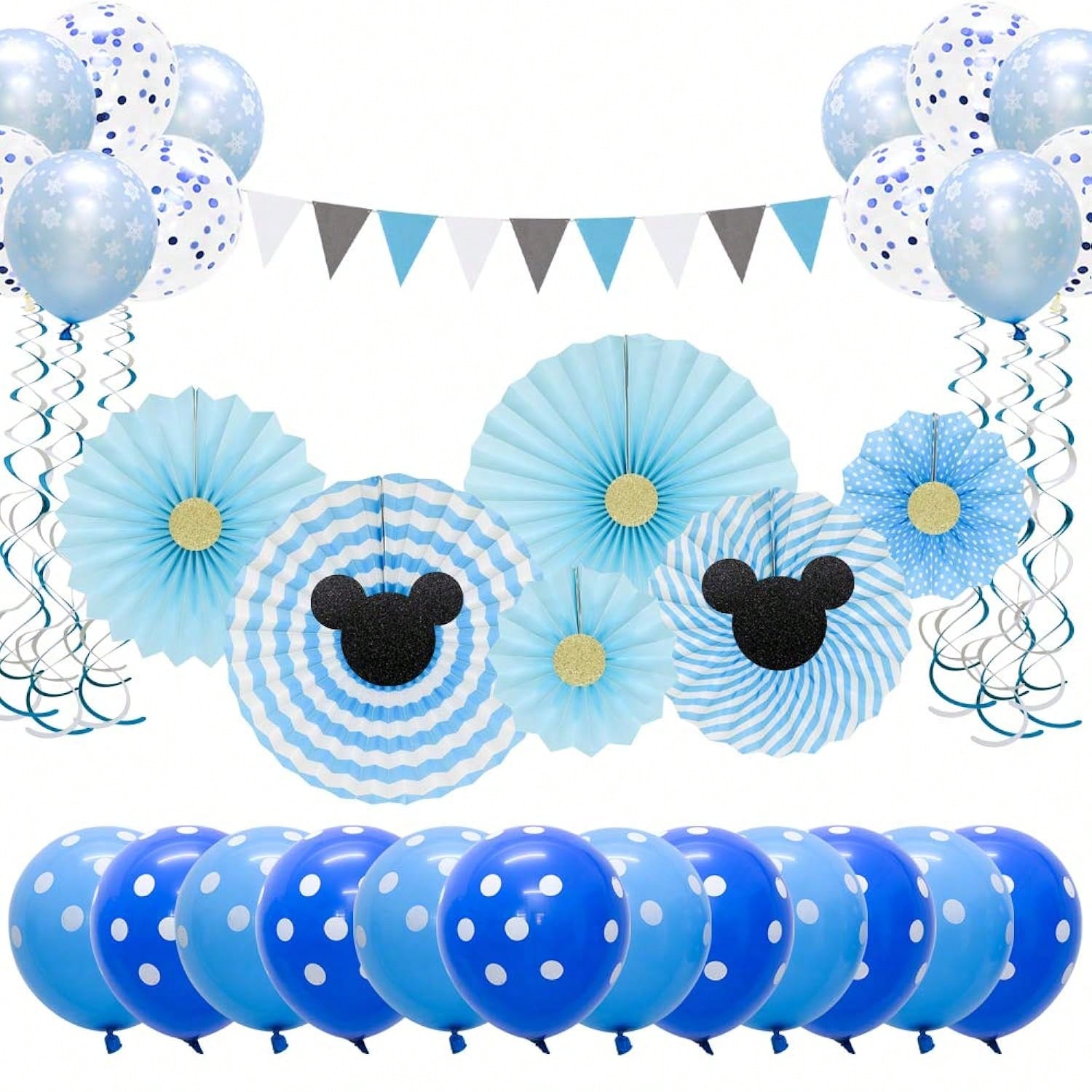 Blue Baby Shower and Birthday Party Decorations for Boys and Classrooms