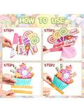 10PCS Candyland Honeycomb Table Centerpieces Birthday Baby Shower Decor