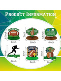 12PCS Football Table Centerpieces Honeycomb Silhouette Party Decorations