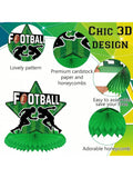 12PCS Football Table Centerpieces Honeycomb Silhouette Party Decorations