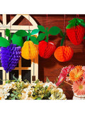 12-Pc Hawaiian Fruit Party Table Centerpieces Pineapple and Strawberry Decorations