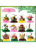 12-Piece Hawaiian Luau Honeycomb Centerpieces 8-Inch for Party Table Decor