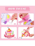 12pcs Ice Cream Honeycomb Table Centerpieces for Baby Shower & Birthday Parties