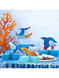 9-Pc Shark Honeycomb Table Centerpieces for Birthday and Baby Shower Parties