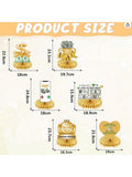 6pcs Money Themed Honeycomb Centerpieces Dollar Bill Table Decorations