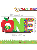 Hungry Caterpillar Wooden Letter Sign for Kids First Birthday and Baby Shower Decor