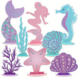 Mermaid Glitter Table Centerpiece Ocean Theme Party Decor for Girls