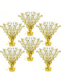 6pcs Metallic Gold Star Foil Spray Centerpiece Party Table Decor