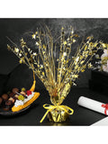 6pcs Metallic Gold Star Foil Spray Centerpiece Party Table Decor