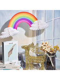 Rainbow Honeycomb Paper Centerpieces Unicorn Cloud Birthday Baby Shower 2PCS
